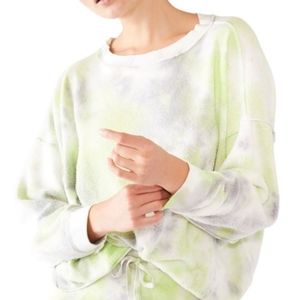 Free People Tie Dye Kelly Sweatshirt sz XL